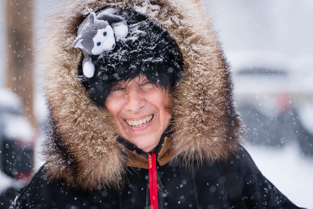 Happy Iditarod Spectator