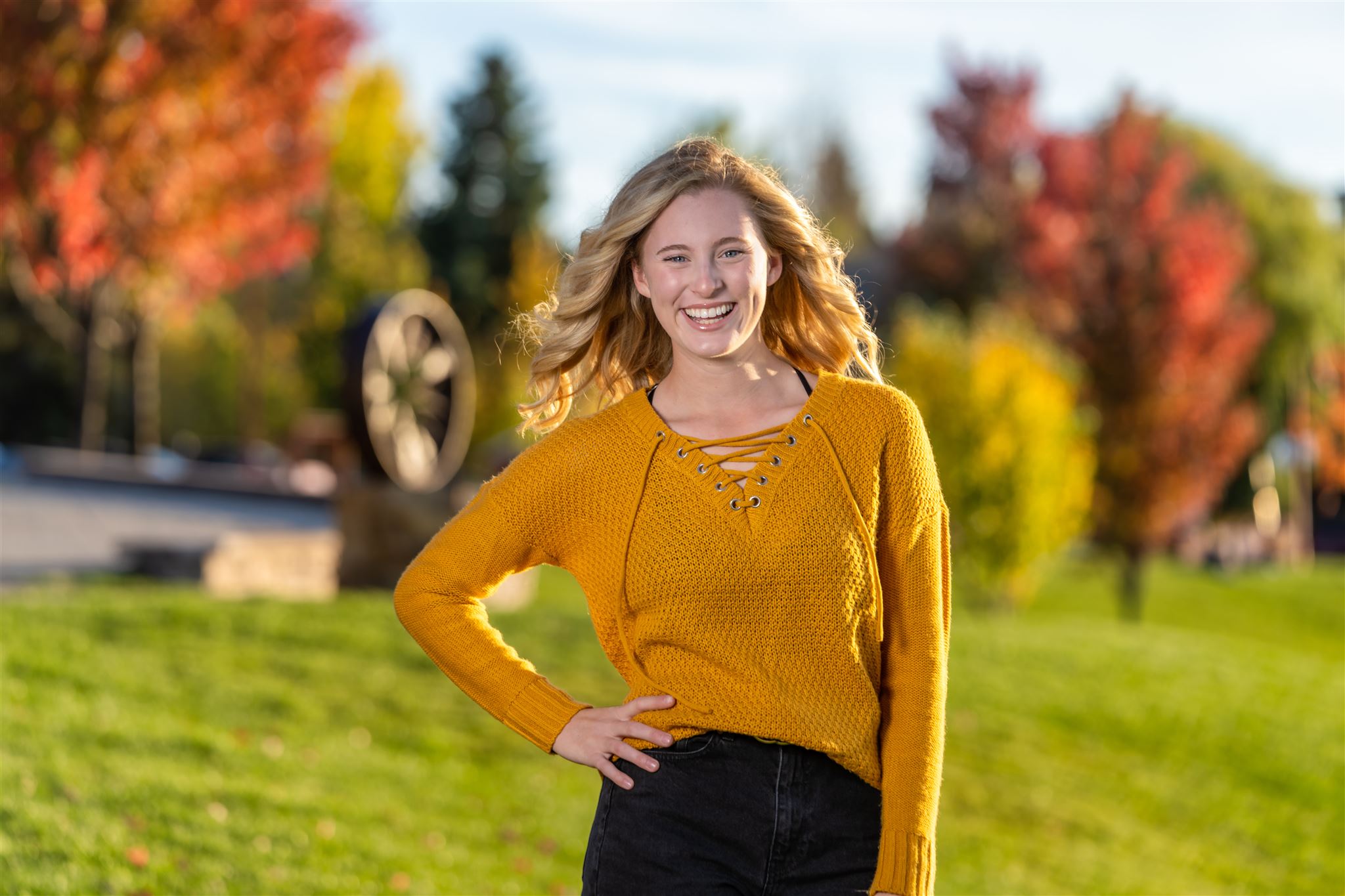 Senior Portraits in Fall in McCall, Idaho