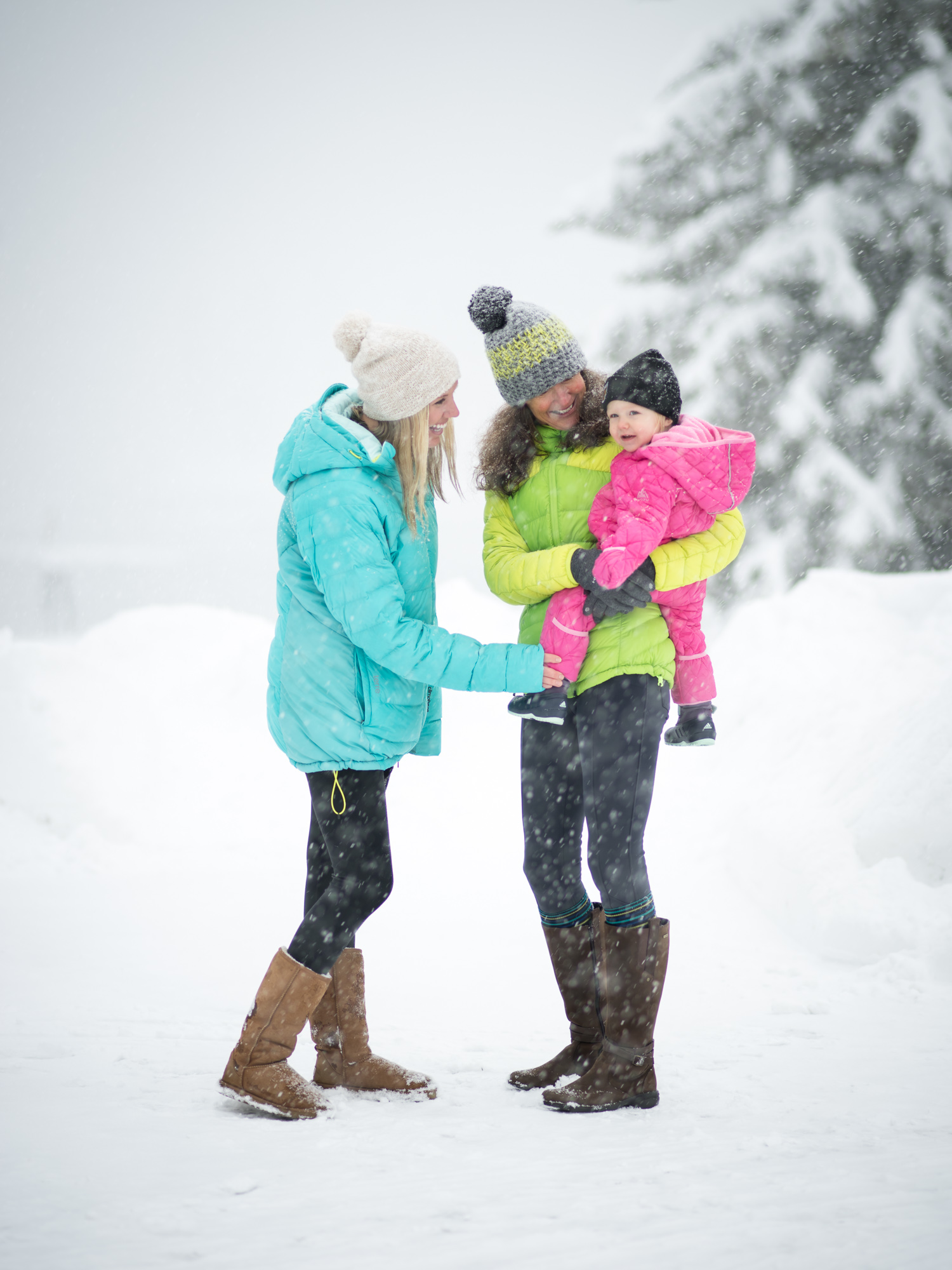 Family time in the snow. McCall, Idaho.